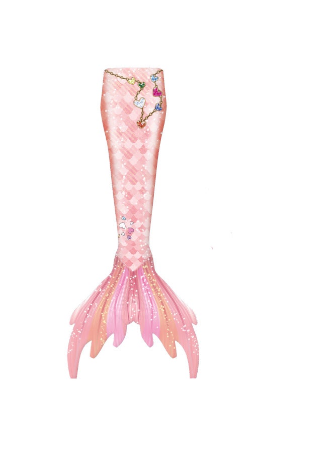 Children's Mermaid Swimsuit Girls Mermaid Swimsuit Mermaid Princess Suit Mermaid Tail Performance Suit-Color:E418 Single Tail- - Image 1