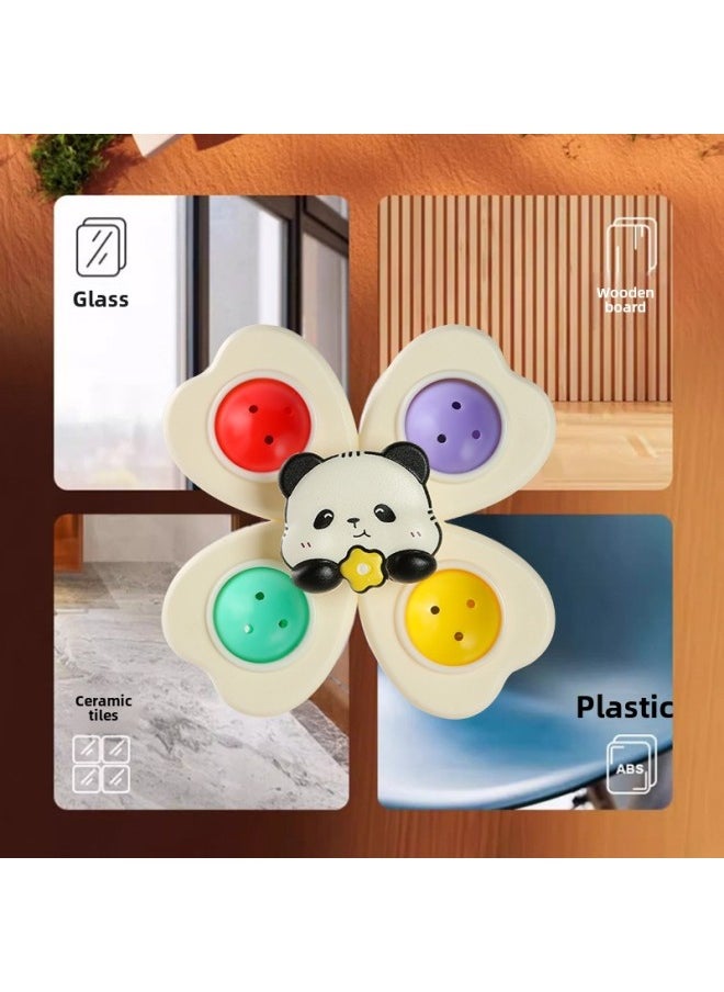 Generic - Children Can Be Sucker With Turn Music Baby Cartoon Finger Rotating Top Baby Rattle Early Education-Color:Zhuanzhuanle-4 Petals (style Randomly Distributed) - Image 1