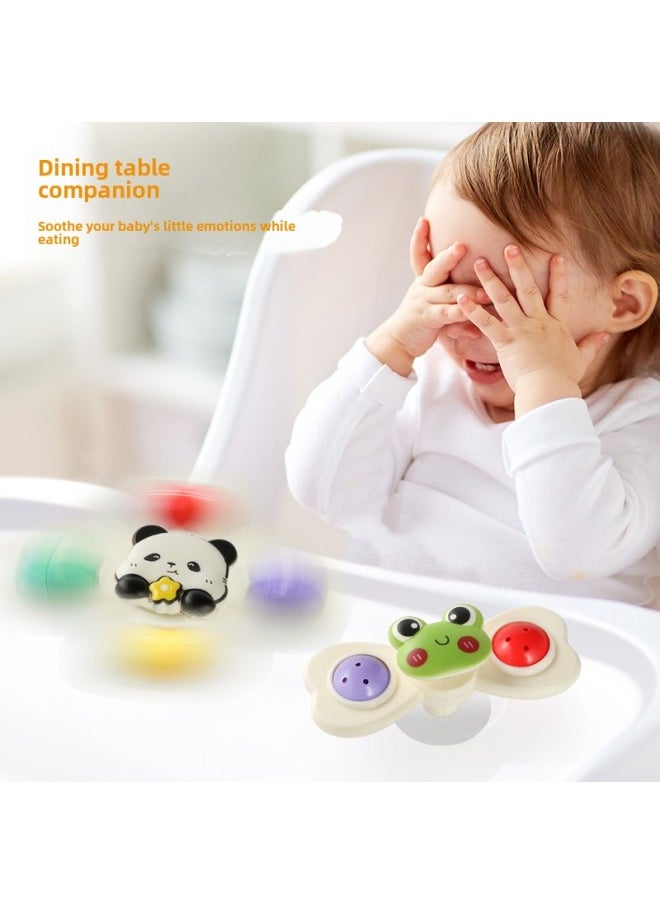 Generic - Children Can Be Sucker With Turn Music Baby Cartoon Finger Rotating Top Baby Rattle Early Education-Color:Zhuanzhuanle-4 Petals (style Randomly Distributed) - Image 1