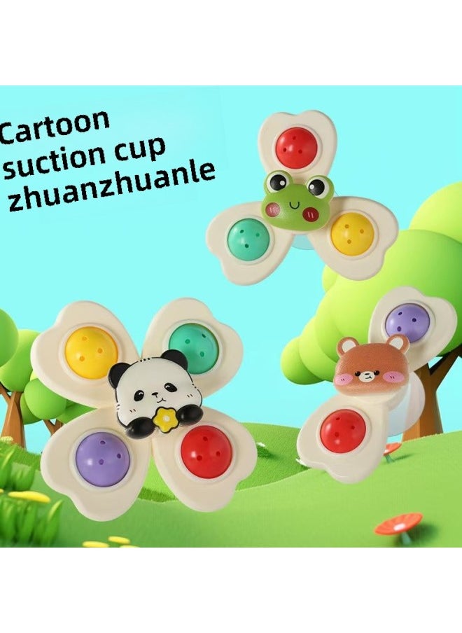 Generic - Children Can Be Sucker With Turn Music Baby Cartoon Finger Rotating Top Baby Rattle Early Education-Color:Zhuanzhuanle-4 Petals (style Randomly Distributed) - Image 1