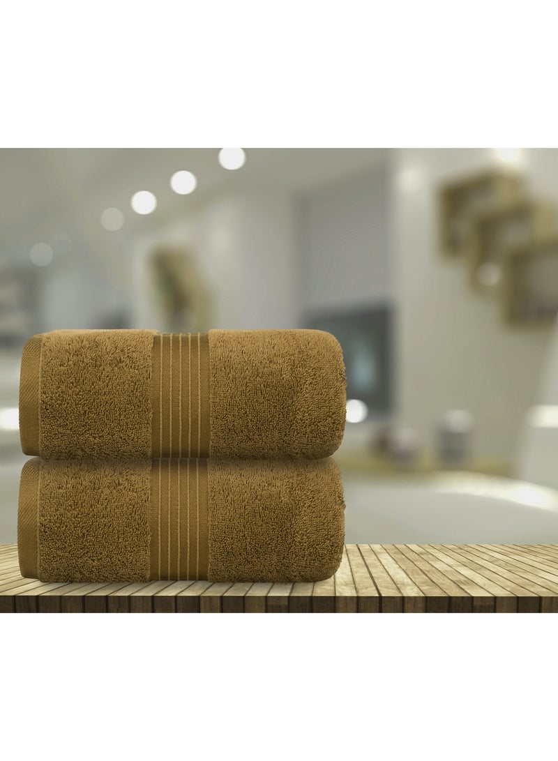 Bliss Casa 2-Piece Bath Sheets, 100% Combed Cotton 550 GSM Superior Quality Towels, Quick Dry Highly Absorbent 90x180 cm - Image 5