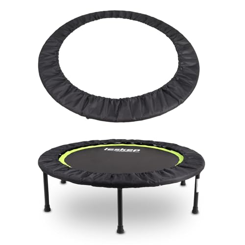 LESKEP Trampoline Spring Cover 40in with 600D Oxford Cloth Optional & Compressed Suede Replacement Mini Trampoline Cover - 40in Black - Image 1