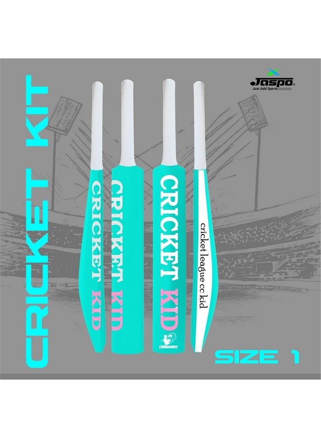 Jaspo jaspo Cricket-Kid Complete Cricket Set for Kids Perfect Introduction to Cricket for Young Players,Plastic Bat for Practice Initial Training of Beginners Learners (Size-1 (Age 2 to 5 yrs)) - Image 4