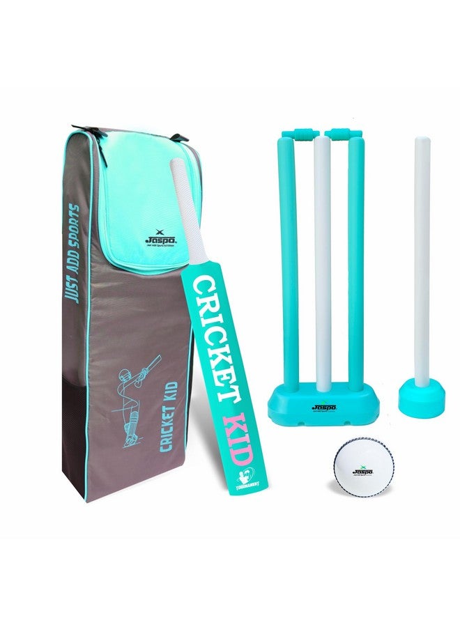 Jaspo jaspo Cricket-Kid Complete Cricket Set for Kids Perfect Introduction to Cricket for Young Players,Plastic Bat for Practice Initial Training of Beginners Learners (Size-1 (Age 2 to 5 yrs)) - Image 1