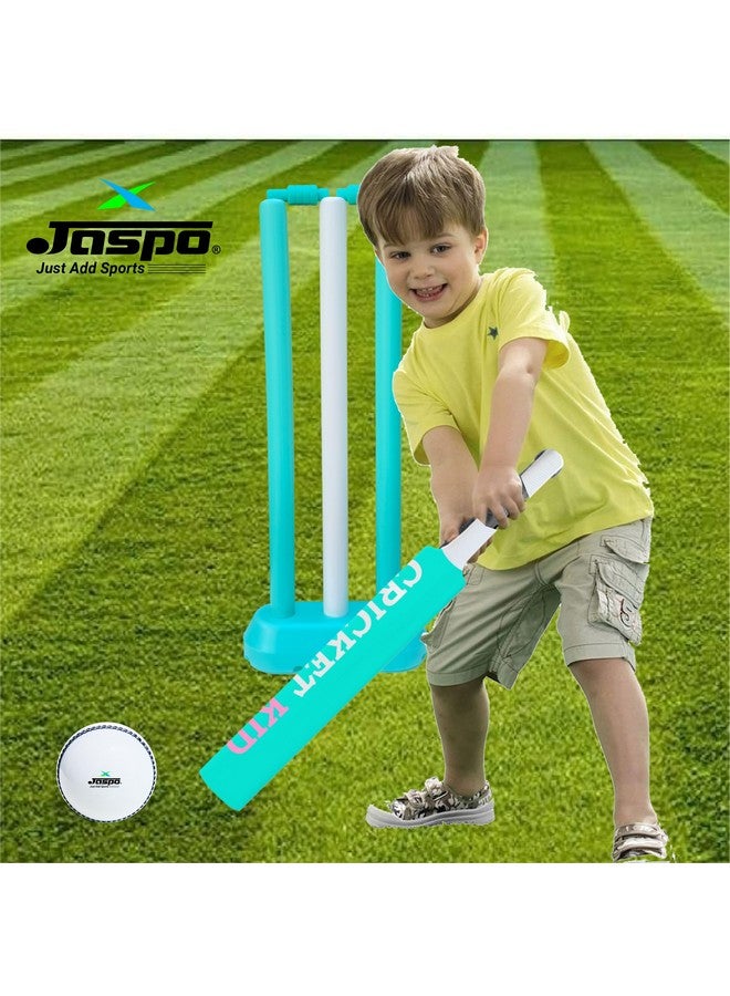 Jaspo jaspo Cricket-Kid Complete Cricket Set for Kids Perfect Introduction to Cricket for Young Players,Plastic Bat for Practice Initial Training of Beginners Learners (Size-1 (Age 2 to 5 yrs)) - Image 5