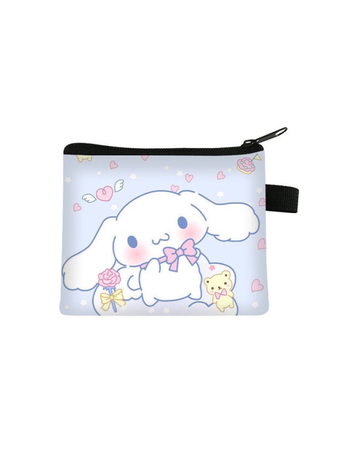 New Cinnamoroll Children's Coin Purse Mini Storage Wallet For Elementary School Students Square Key Portable Card Holder Bag