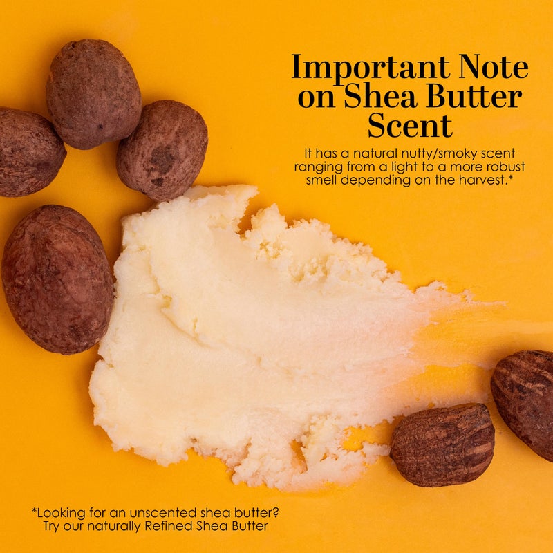 Better Shea Butter Raw Shea Butter - 100% Pure African Unrefined Shea Butter for Hair | Skin Moisturizer for Face and Body | with Natural Smoky Scent | Use for Soap Base, DIY Whipped Lotion, Lip Balm - 8 oz Block - Image 4