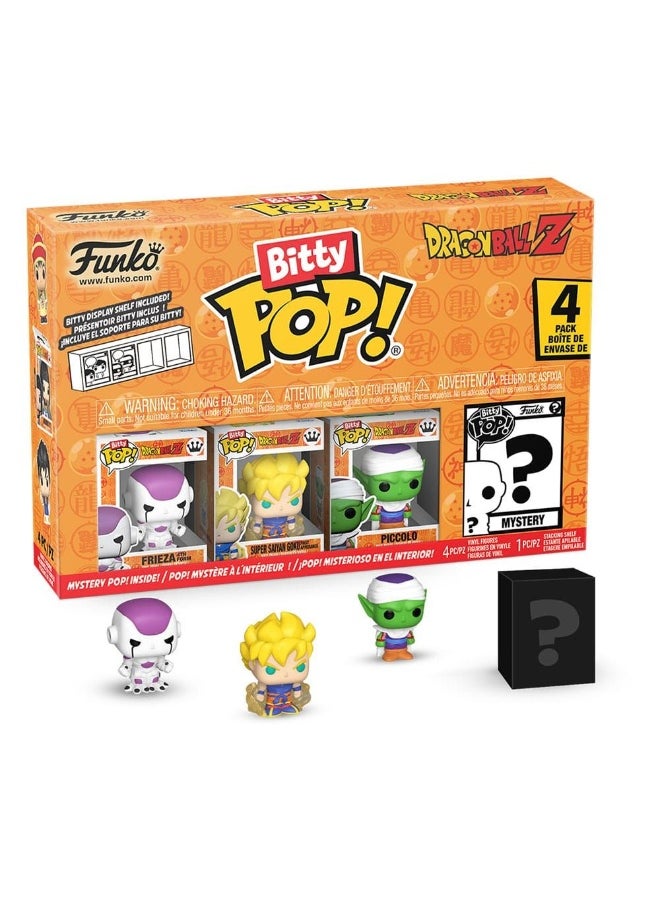 Funko Funko Bitty POP! Dragon Ball Z Series 4 4-Pack Vinyl Figures with Stacking Shelf (2.54 cm, Assorted)  - Image 2