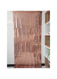 Arabest Golden Laser Square Curtain Party Decor Rose gold 1*2m 