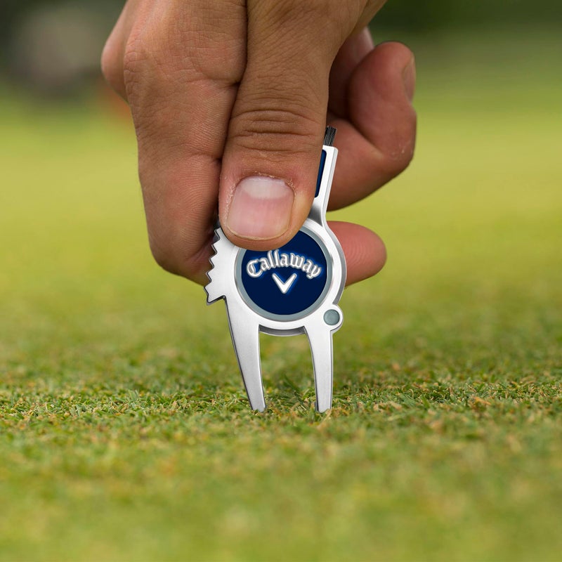 Callaway 4-in-1 Golf Divot Repair Tool, Navy/Silver - Image 5