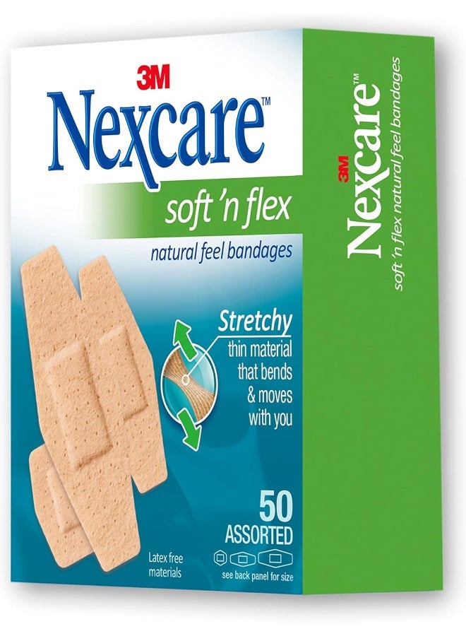Nexcare 3M Nexcare Soft 'n Flex Bandages, Assorted, 50's - Image 3