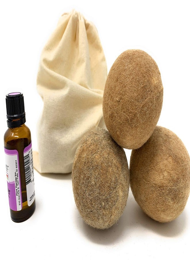 Alpaca Home 100% Alpaca Wool Dryer Balls - Felted - Set of 3 - Made in USA - All Natural Colors - Hypoallergenic - Image 5