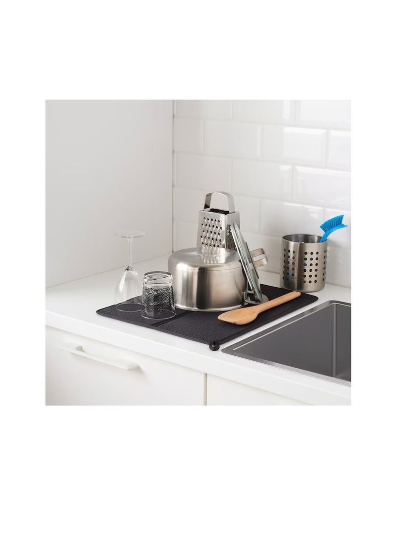 سجادة تجفيف الصحون ، رمادي غامق - Image 3