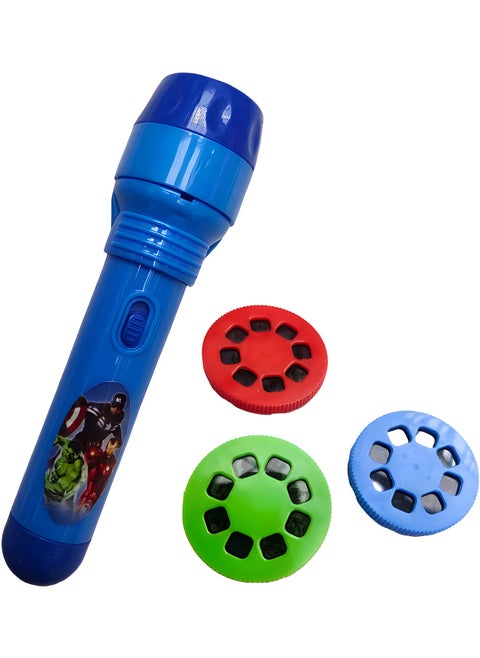 Kids Learning Projector Torch Toy, Projection Flashlight Toy To View 24 Amazing Action Figures,Educational Learning Toy For Kids
