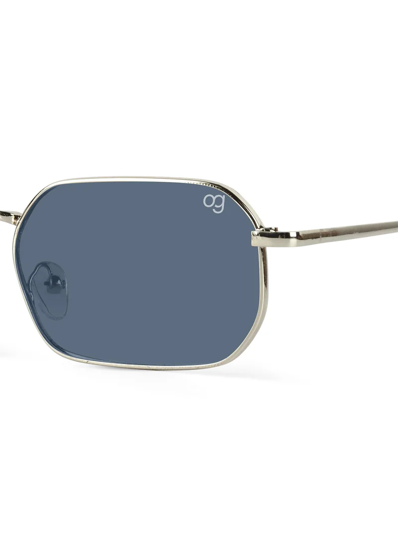Woggles Altair Golden Hexagonal Sunglasses