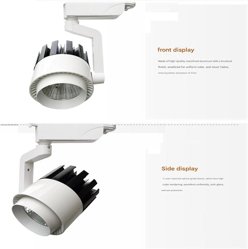 LED Track Light, Clothing Store Spotlight, Background Wall, Showroom SpotlightS, Surface-Mounted COB Track Lighting, 20W, 30W, 35W(35w,Warm White) - Image 3