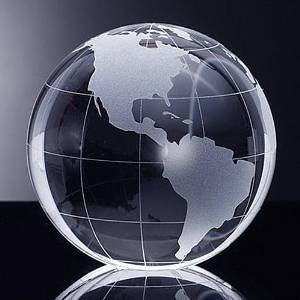 Amlong Crystal 2.3 inch Globe Paperweight with Gift Box - Image 4