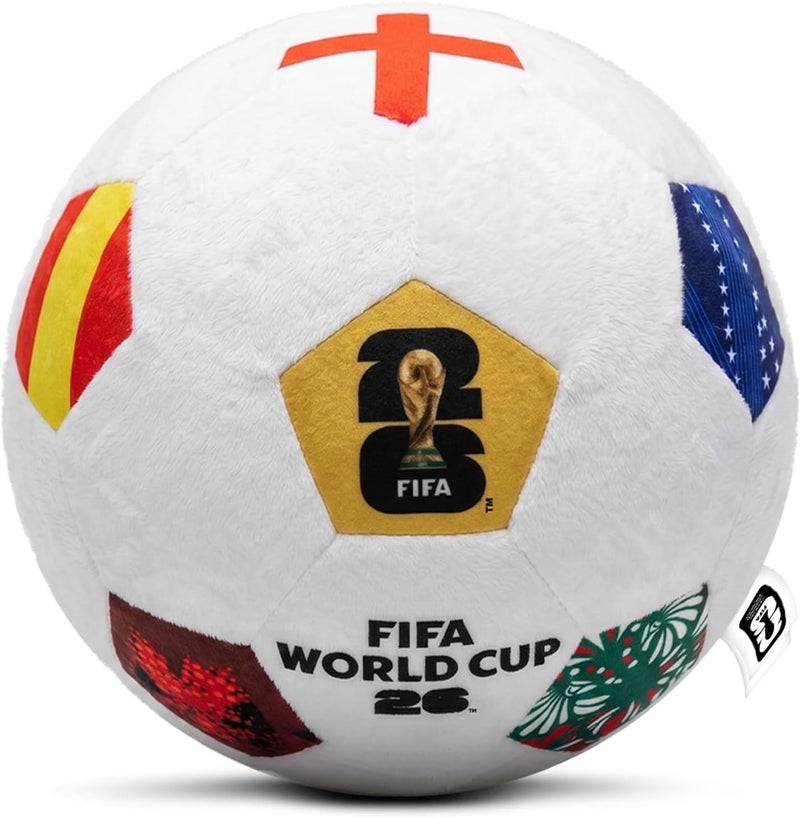 MESUCA FIFA World Cup 2026 Plush Throw Pillow - Soccer Ball Design, 30cm - Image 1