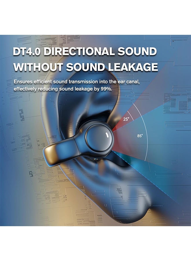 Quantum Wireless Headphones, Open Ear Headphones Wireless Bluetooth 5.4, Small IPX6 Waterproof Mini Open Ear Headsets for Running Cycling Workout (Black) - Image 3