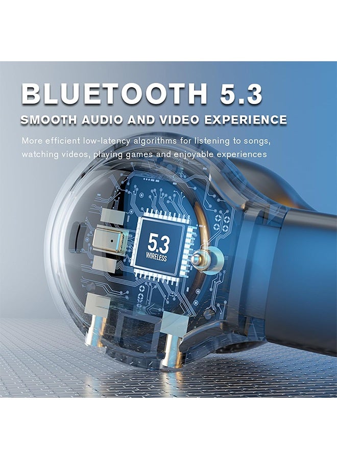 Quantum Wireless Headphones, Open Ear Headphones Wireless Bluetooth 5.4, Small IPX6 Waterproof Mini Open Ear Headsets for Running Cycling Workout (Black) - Image 4