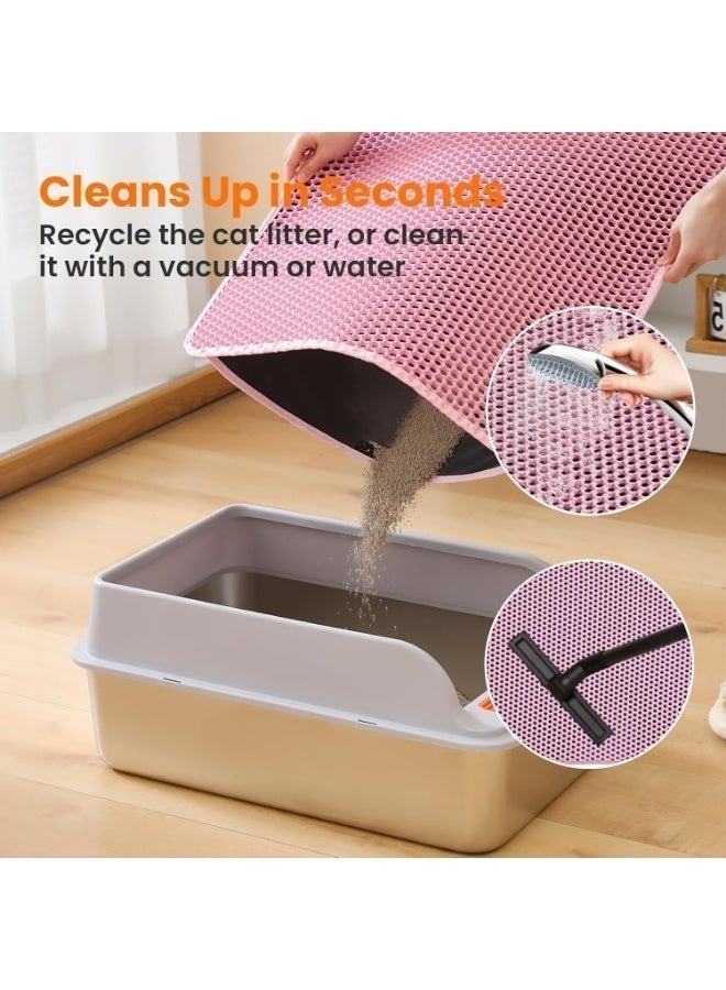 Neox Cat Litter Tray Mat for Cats, Honeycomb Double Layer Design, Urine and Waterproof Material, Abrasion-Resistance, Non-Toxic Material,Cat Litter Tray Mat 60 x 40 cm - Image 4