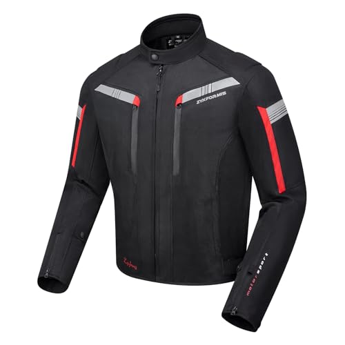 Zyxformis Motorcycle Jacket for Men CE Armored Mesh Motorbike Jacket for Summer Breathable Protective Gear for Motorcycling - Image 3