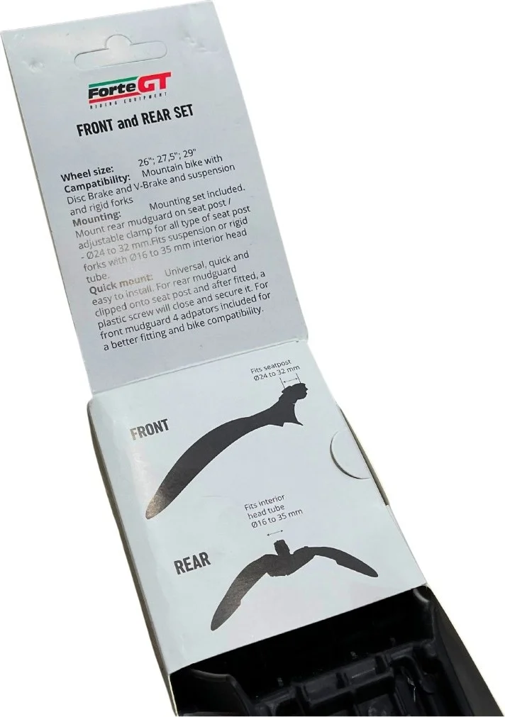 Forte GT 4001 Bicycle Front Rear Mudguard Set 26-29 Rim
