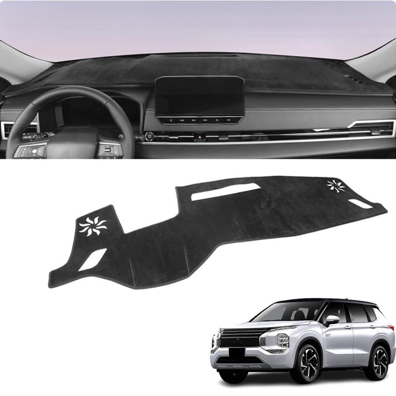 Kakash Custom Interior Accessories for Mitsubishi Outlander 2022 2023 2024 PHEV 2023 2024 Dashboard Cover Mat Dash Covers Reduces Glare Eliminates Cracking Protector Sunshade No Glarewith HUD