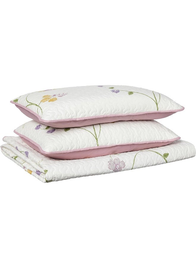 Safdie & Co. 60113.3DQ.15 Serenade Collection Quilt 3PC Set Full/Double Queen, Multicolor - Image 5