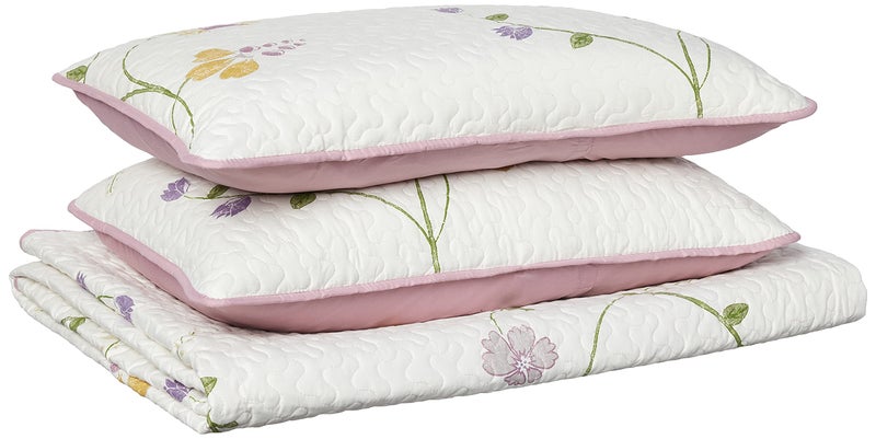 Safdie & Co. 60113.3DQ.15 Serenade Collection Quilt 3PC Set Full/Double Queen, Multicolor - Image 1