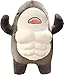 EXIGENT Kawaii Muscle Abs Teddy Bear Shark Buff Plush Cuddly Stuffed Animal Toy Figure Shark_Gray - Image 4