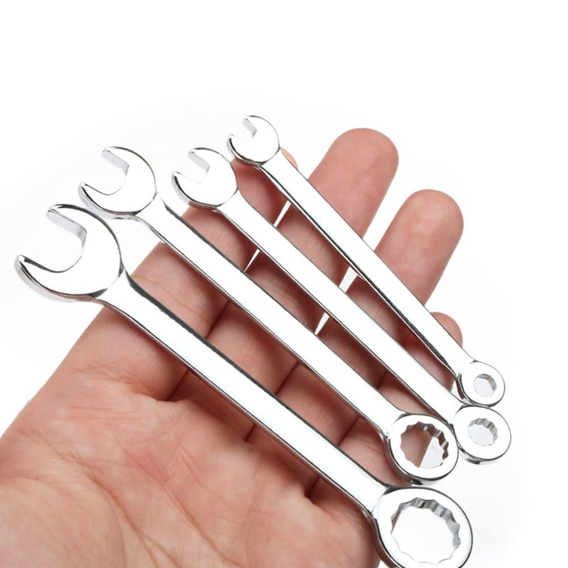alladaga Mini Combination Wrench Set, Metric and SAE Small Wrench Repair Tools (SAE MET) - Image 5