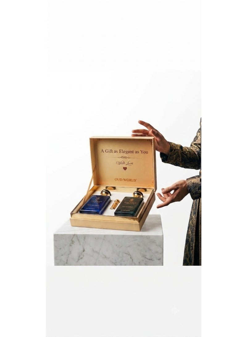 Oud World Sultan Reign – Ameera Collection | Sweet Woody Oriental Perfume for Men | Citrus, Caramel, Patchouli, Lavender, Balsamic | Long-Lasting Luxury Gents Fragrance - Image 1