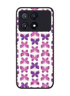 Stylizedd Rugged Black Edge Case for Xiaomi Poco X6 Pro, Slim fit Soft Case Flexible Rubber Edges Anti Drop TPU Gel Thin Cover -  Sweet Butterfly  - Image 1