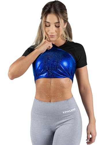 Kewlioo Womens Heat Trapping Sauna Shirt - Shaper Sweat Vest Compression Shapewear Apparel for Women - Sauna Suit Top to Sweat More & Look Great - Gym Workout Excercise Heat Shaper Shirt (Black, S) - Image 1