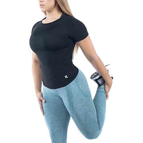 Kewlioo Womens Heat Trapping Sauna Shirt - Shaper Sweat Vest Compression Shapewear Apparel for Women - Sauna Suit Top to Sweat More & Look Great - Gym Workout Excercise Heat Shaper Shirt (Black, S) - Image 4