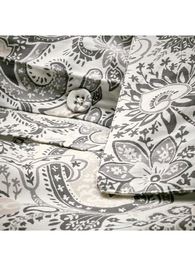 إيروريكس غطاء لحاف و2 كيس وسادة، رمادي/أبيض، 240×220/50×80 سم - Image 5