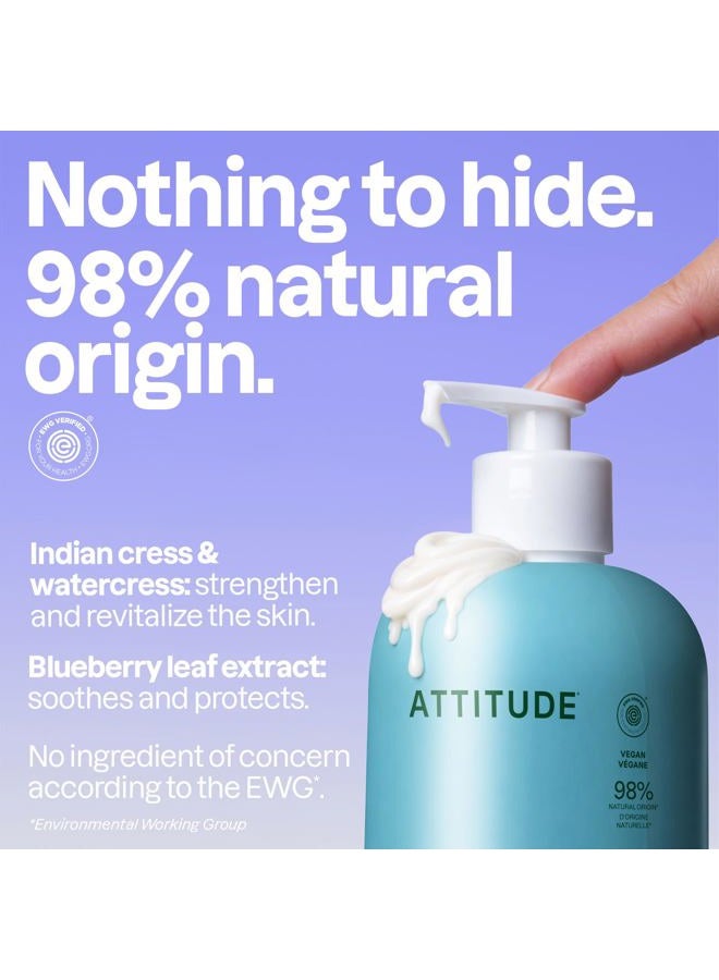 ATTITUDE Body Lotion, EWG Verified Moisturizer, Vegan Skin Care Products, Non-Greasy, Hydrating for Dry Skin, Cruelty Free, Extra Gentle, Unscented, 16 Fl Oz - Image 3