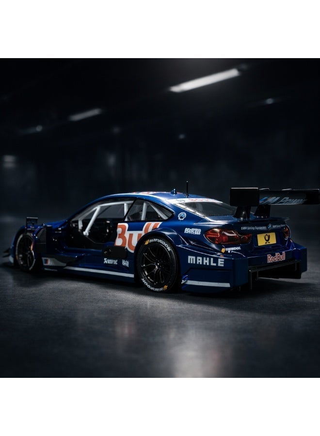 بي إم دبليو سيارة BMW M4 DTM موديل معدني Die-Cast مقاس 1:24 - إصدار Red Bull مرخص رسميًا - لعبة بتفاصيل واقعية لهواة السيارات والأطفال - Image 2