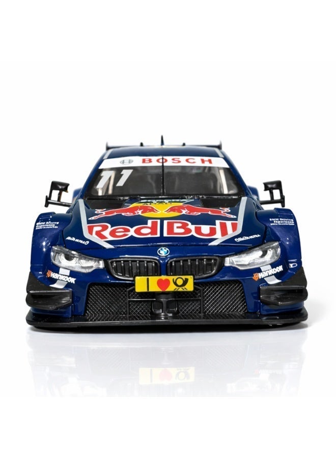 بي إم دبليو سيارة BMW M4 DTM موديل معدني Die-Cast مقاس 1:24 - إصدار Red Bull مرخص رسميًا - لعبة بتفاصيل واقعية لهواة السيارات والأطفال - Image 3