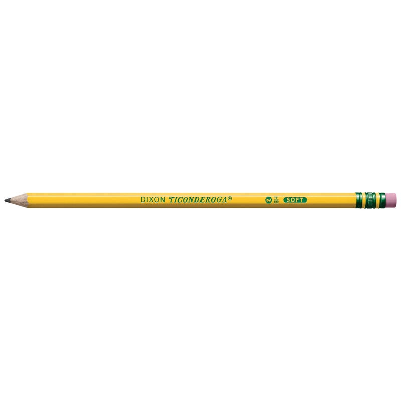 Ticonderoga Wood-Cased Pencils, Pre-Sharpened, 2 HB Soft, Yellow, 72 Count - Image 2