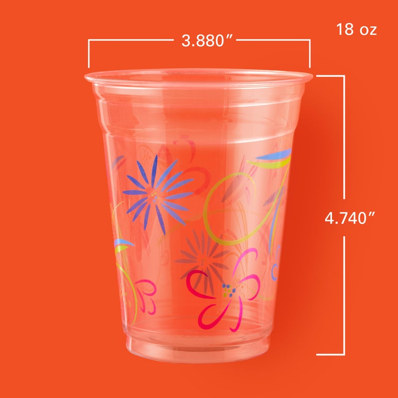 Hefty Party Perfect Clear Plastic Cups  18 Ounce  20 Count - Image 2