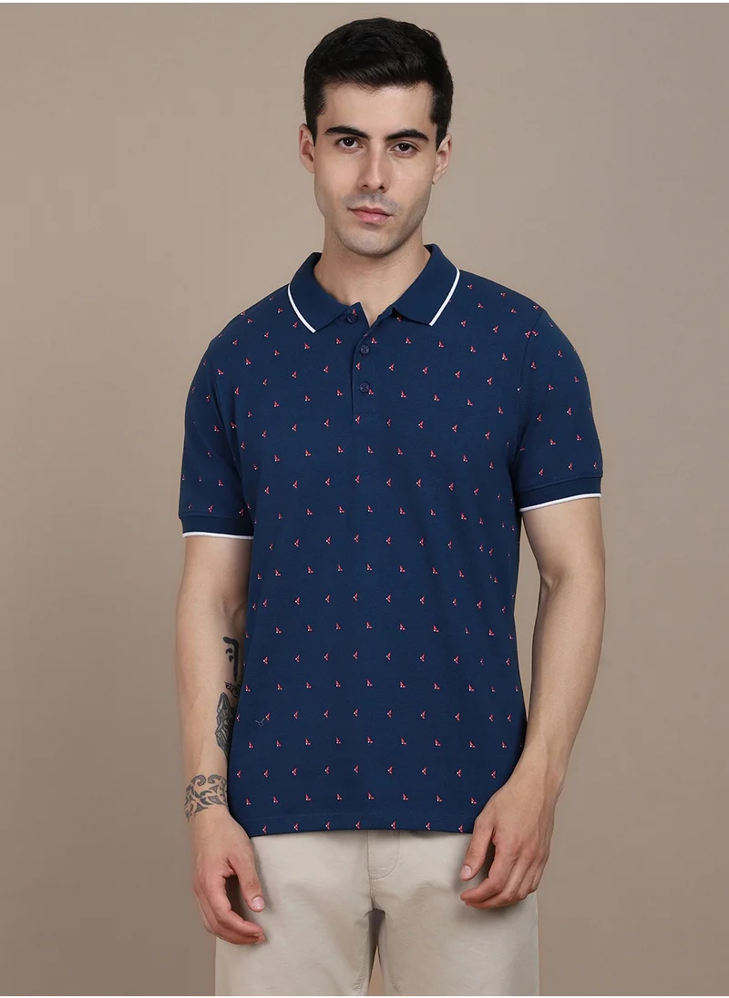 Dennis Lingo Blue T-Shirt for Men, Casual Comfort