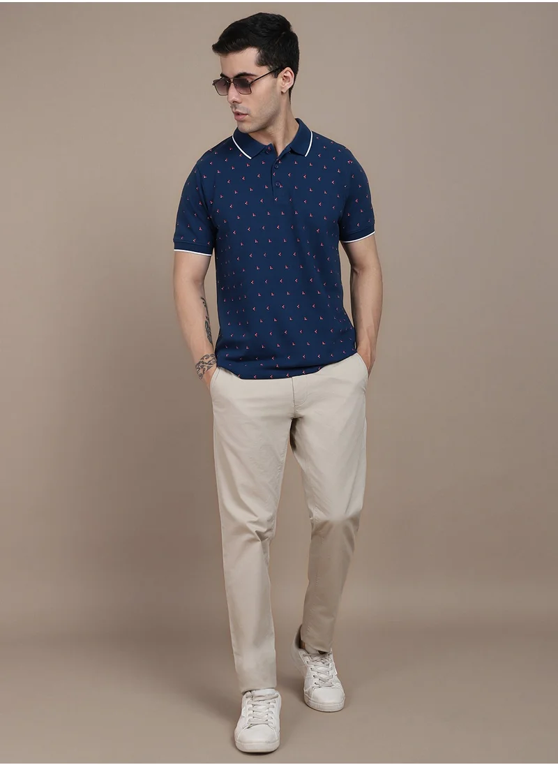 Dennis Lingo Blue T-Shirt for Men, Casual Comfort