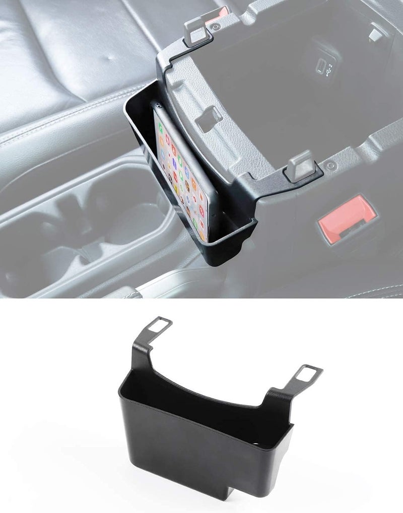Delfino JL Center Console Hanging Storage Box Armrest Organizer ABS Material, Light, Strong and Durable for 2018-2021 forJeep Wrangler JL JLU and Gladiator JT, Interior Accessories, Black - Image 1