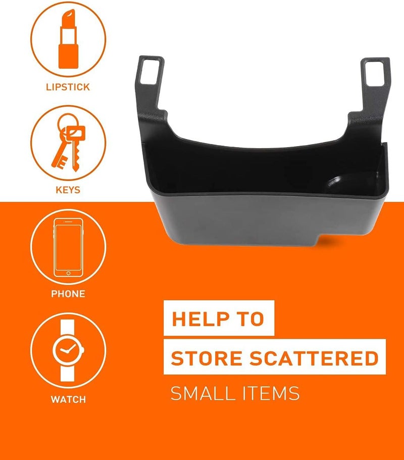 Delfino JL Center Console Hanging Storage Box Armrest Organizer ABS Material, Light, Strong and Durable for 2018-2021 forJeep Wrangler JL JLU and Gladiator JT, Interior Accessories, Black - Image 3