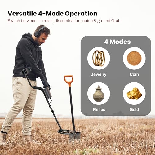 Bounty Hunter Time Ranger Metal Detector for Adults – Waterproof Coil, LCD Display, 4 Modes, Pinpoint, Target ID, Ground Balance – Detects Gold, Coins & Relics – Made in USA - Image 4