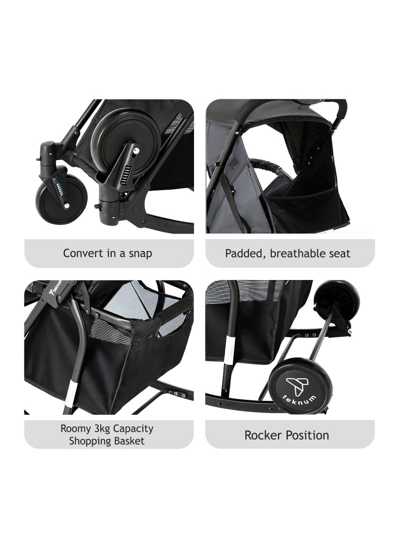 TEKNUM - 2-in-1 Glide Stroller - Black - Image 1