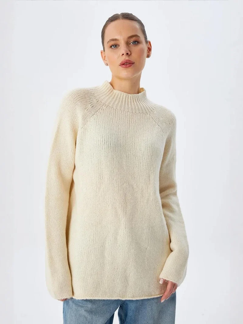 MixRay Mixray Knit Half Turtleneck Sweater