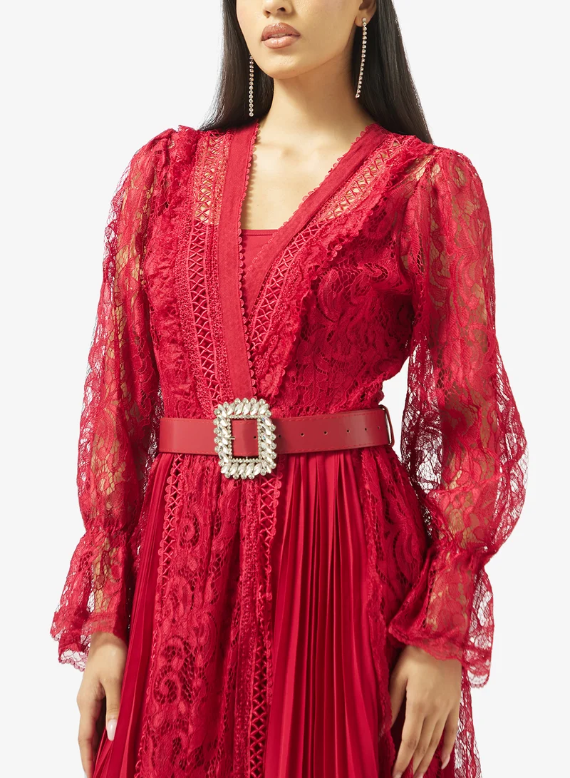 Khizana  Lace A-line Dress for Women | Best Price UAE